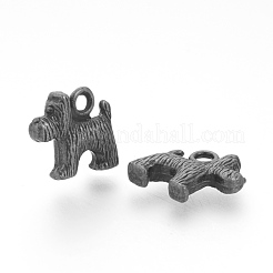 Welpenanhänger aus tibetischem Legierungswelpen&nbsp;TIBEP-Q076-005AS-RS