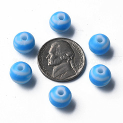 Perles acryliques à rayures opaques&nbsp;MACR-S373-27D-09