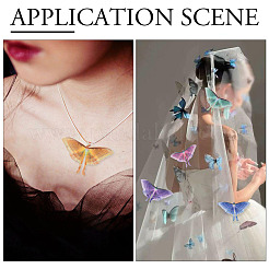 20 stücke 5 farben tuch simulation gaze schmetterling ornament zubehör&nbsp;DIY-SP0005-69