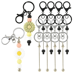 15 porte-clés en plastique perlé&nbsp;KEYC-FS00047