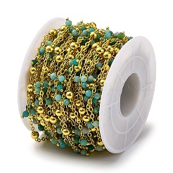 Chaînes de perles d'amazonite naturelles à facettes faites à la main&nbsp;CHC-L050-02G-08
