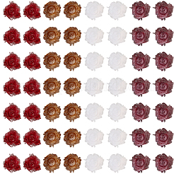 200 Stück 4 Farben Blumenharz-Cabochons&nbsp;MRMJ-CY0001-01