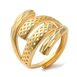 Verstellbare Ringe aus hellgoldenem Messing für Damen&nbsp;LS-RJEW-A022-01A