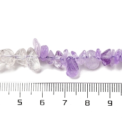 Fili di perle di cristallo di quarzo naturale e ametista&nbsp;G-L610-A02-B01