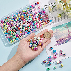 200pcs 3 Art handgemachte Polymer-Ton-Perlen&nbsp;CLAY-BC0001-03