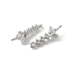 Messing Micro Pave Zirkonia Peg Bails Charms&nbsp;KK-D324-25P