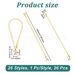 Buchstaben-A~Z-Legierungs-Strass-Becher-Anhänger-Dekorationen&nbsp;HJEW-AB00386