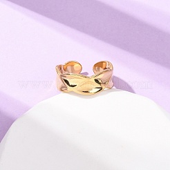 Anelli polsini aperti in acciaio inossidabile 304 per donna&nbsp;RJEW-K309-28G