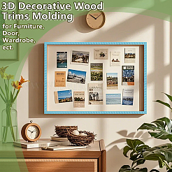 25 moldura de techo de madera&nbsp;AJEW-OC0016-05D