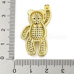 Messing micro pave klare zirkonia anhänger&nbsp;KK-R159-13G-01