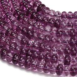 Colliers de perles de verre teintées imitant les pierres précieuses&nbsp;GL-Z001-03A-05