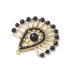 Colgantes de lágrima con cuentas de vidrio de estilo bohemio&nbsp;PALLOY-MZ00557