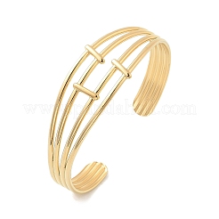 Brazaletes de acero inoxidable 304 para mujer&nbsp;BJEW-B120-01G-02