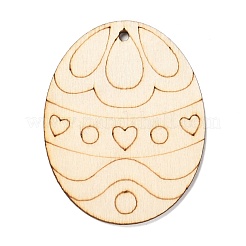 Manualidades de diy forma de huevo de pascua recortes colgantes&nbsp;AJEW-P087-B01-03