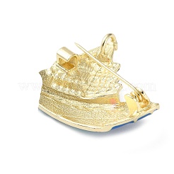 Pines de esmalte con rhinestone de crucero&nbsp;LS-JEWB-G042-02G