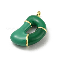 Ciondoli smaltato in ottone&nbsp;X-KK-E093-03G-D
