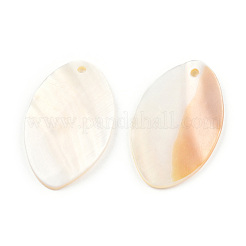 Pendentifs de coquillages d'eau douce naturelle&nbsp;SHEL-N026-214C-B01