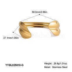 Bracelets manchettes tendance en acier inoxydable 304 pour femmes&nbsp;JF4975-1