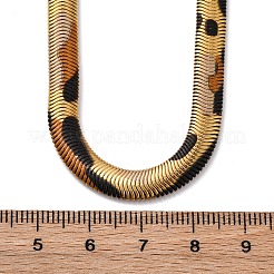 Messing flache Schlangenkette Halsketten&nbsp;NJEW-Z059-01G-02