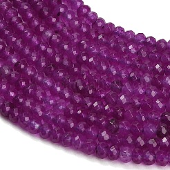 Teñidos naturales blancas abalorios de jade hebras&nbsp;GG-CBAF9EE-A19-3x4mm