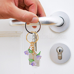 Porte-clés en acrylique et en verre&nbsp;KEYC-NB00007