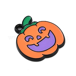 Anhänger aus Emaille mit Sprühfarbe für Halloween-Motive&nbsp;PALLOY-D029-01E-RS