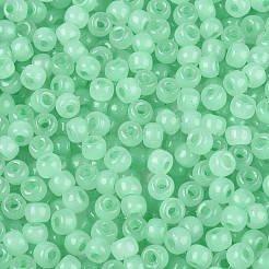 6/0 transparente Innenfarben Glas Saatperlen&nbsp;SEED-N008-08I