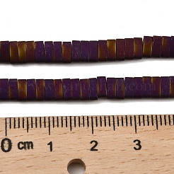 Galvanisierte mattierte nicht magnetische synthetische Hämatitperlenstränge&nbsp;G-G089-A01-05