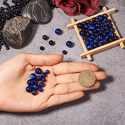 Gefärbte und erhitzte runde Tigerauge-Perlen aus natürlichem Tigerauge für die Herstellung von Armbändern&nbsp;DIY-KS0001-19