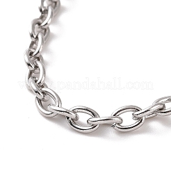 Anlaufgeschütztes 304 Edelstahl-Kettenarmband für Männer und Frauen&nbsp;BJEW-E031-01P-08