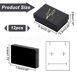 12 Stück Schmuckverpackungsboxen aus Karton&nbsp;CON-HY0001-01B