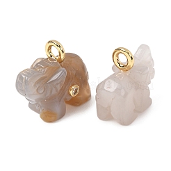 Pendentifs en pierre naturelle & synthétique mixte&nbsp;G-H357-01G