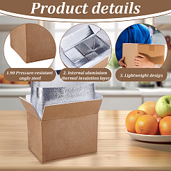 Papierverpackungskartons mit Wärmeschutzbeutel&nbsp;CON-WH0095-211