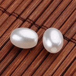 Abalorios de la perla de imitación de acrílico ovales&nbsp;OACR-L004-3011