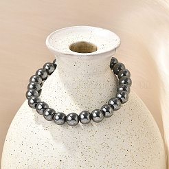 Nicht magnetische Hämatit-Kugel-Stretch-Armbänder&nbsp;BJEW-M066-B-02
