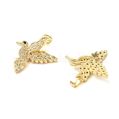 Pendenti in zirconi cubici trasparenti in micro pavè di ottone&nbsp;KK-G533-07E-G