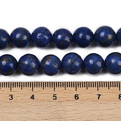 Synthetische Howlith-Imitationsperlen aus Lapislazuli&nbsp;G-S393-13A-10mm