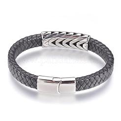 Bracciali corda di pelle&nbsp;BJEW-F274-22AS