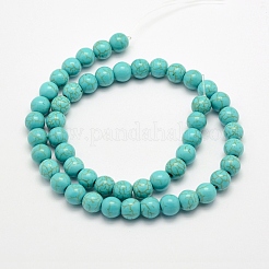 Chapelets de perles en turquoise synthétique&nbsp;X-TURQ-F007-01B-6mm