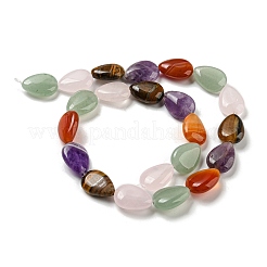 Natürliche Amethyst- und Rosenquarz- und rote Achat- und grüne Aventurin- und Tigerauge-Perlenstränge&nbsp;G-L242-14