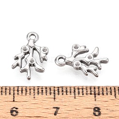304 Edelstahl Anhänger Strass Fassungen&nbsp;STAS-T067-44P