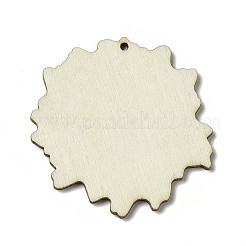 Große Anhänger aus Espenholz mit einseitig bedrucktem Thema der amerikanischen Flagge&nbsp;WOOD-G014-16