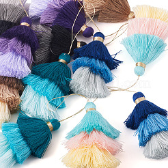 12 stücke 6 arten nylon gewinde quaste große anhänger dekorationen&nbsp;FIND-TA0009-18