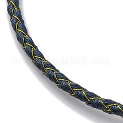Bracelets tressés en cordon de polyester réglable&nbsp;BJEW-Z085-01G-18