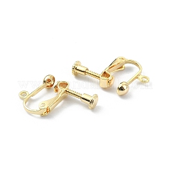 Ohrclips aus Messing zum Aufstecken&nbsp;KK-P232-05G