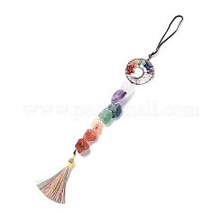 Grandes décorations de pendentifs en pierres précieuses naturelles&nbsp;HJEW-F012-01