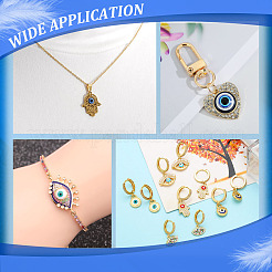 40 Stück Strass-Verbindungsstück-Sets aus Zinklegierung für Charms und Anhänger&nbsp;FIND-HY0004-30
