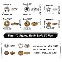 500 pz 10 perline in lega di stile tibetano&nbsp;FIND-NB0003-75