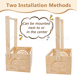 Rechteckige Babyparty-Schrankkisten aus Holz&nbsp;ODIS-WH0099-102A