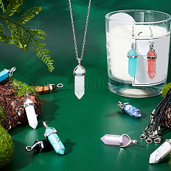 40 Stück DIY-Set zum Herstellen von Halsketten mit Edelsteinanhängern&nbsp;DIY-SC0014-85
